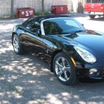 Pontiac Solstice hood,fenders,front bumper Llumar paint protection.