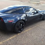 2013 Night race blue c corvette--tinted with 3M FX Premium 15% on the doors and 5% on the rear glass