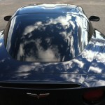 2013 Night race blue c corvette--tinted with 3M FX Premium 15% on the doors and 5% on the rear glass