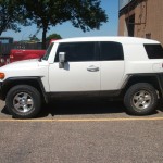 Toyota FJ Cruiser tinted with 3M 15% to match factory rears.